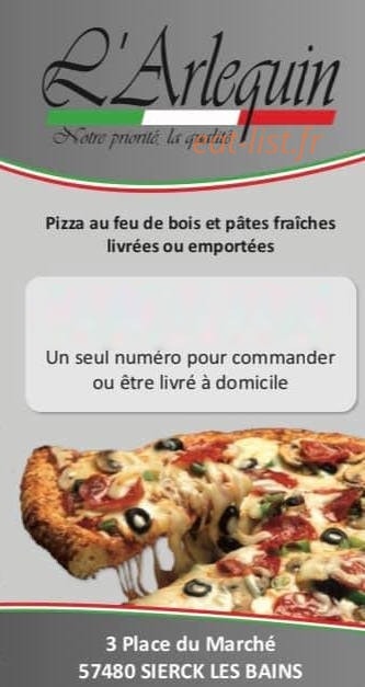 L'Arlequin — carte page 1