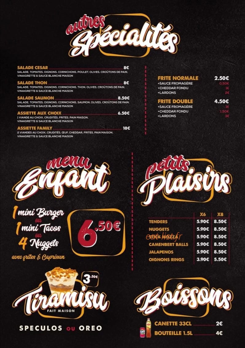 Family food — carte page 4