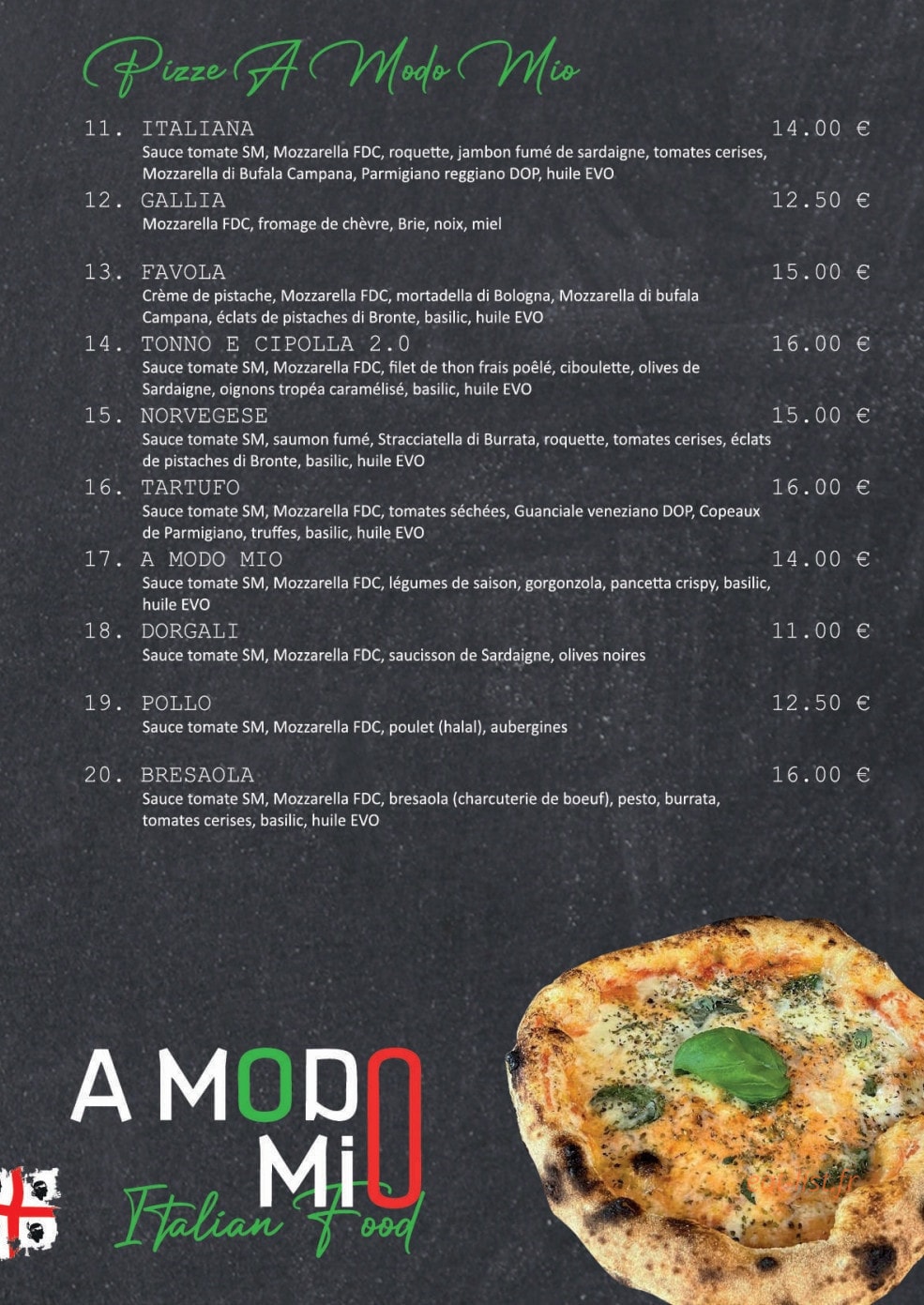 A Modo Mio — carte page 3