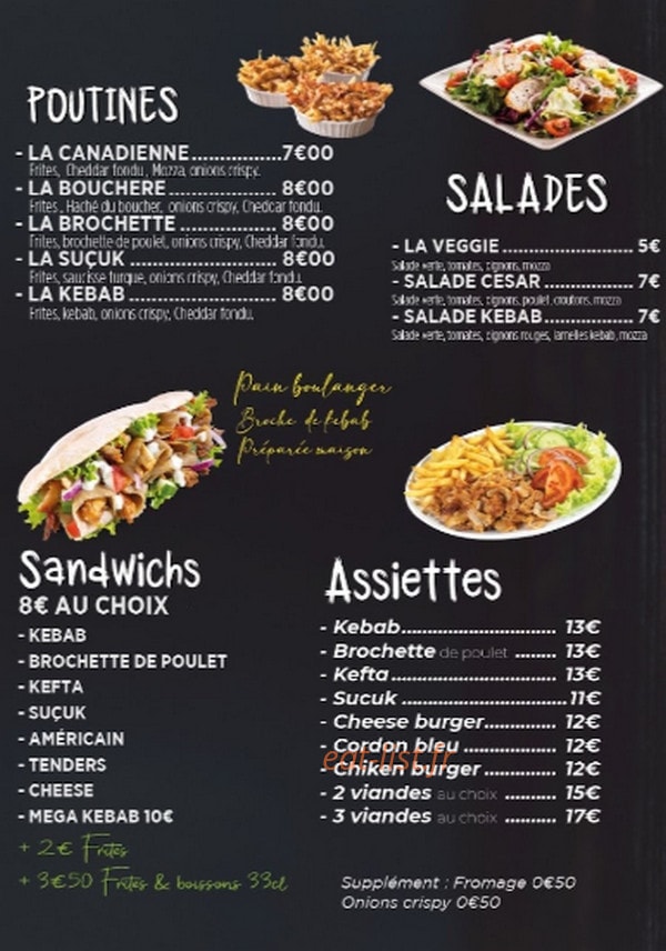 Chez Zine — carte page 3