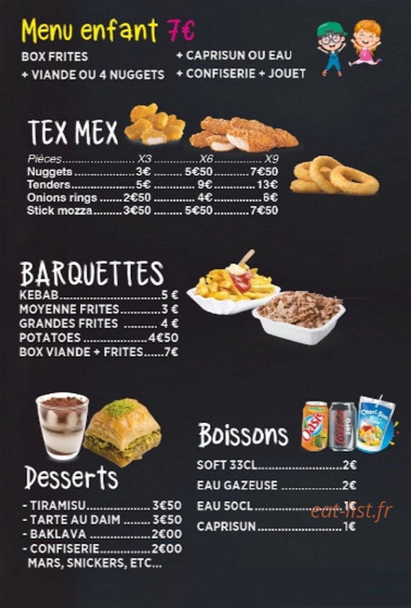 Chez Zine — carte page 4