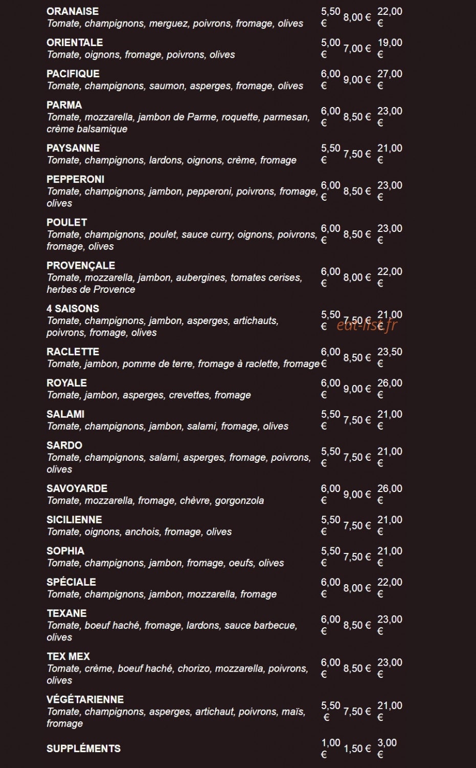 Pizza Nuova — carte page 2