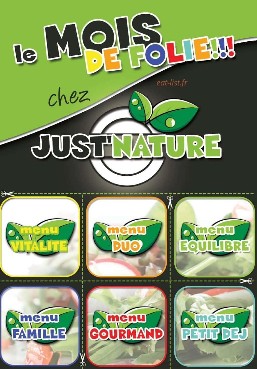 Just'Nature — carte page 1