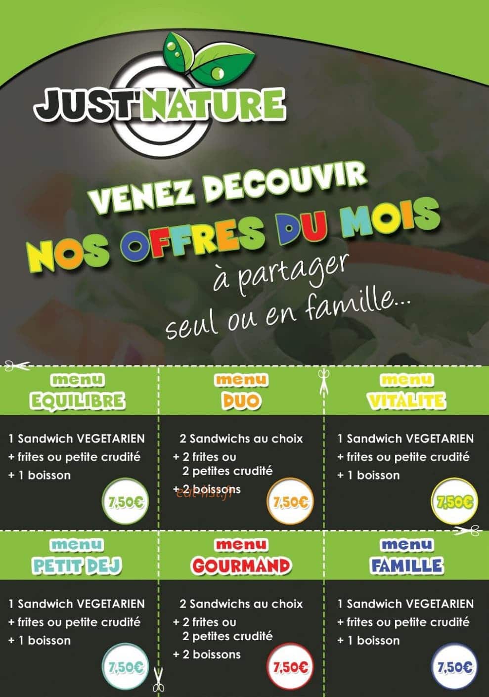 Just'Nature — carte page 2