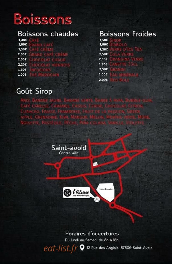 L’Adresse — carte page 4