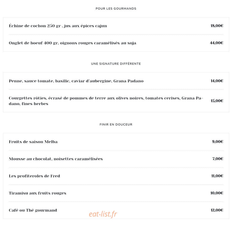 La Maison — carte page 2