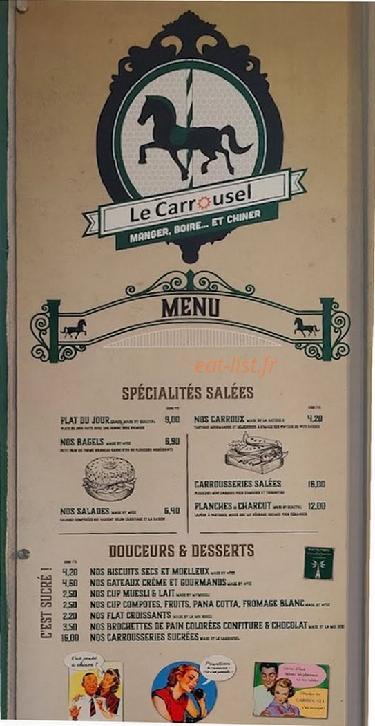 Le Carrousel — carte page 1
