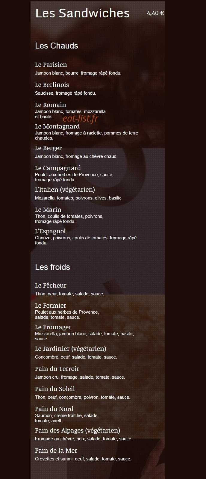 Le Galopain — carte page 10