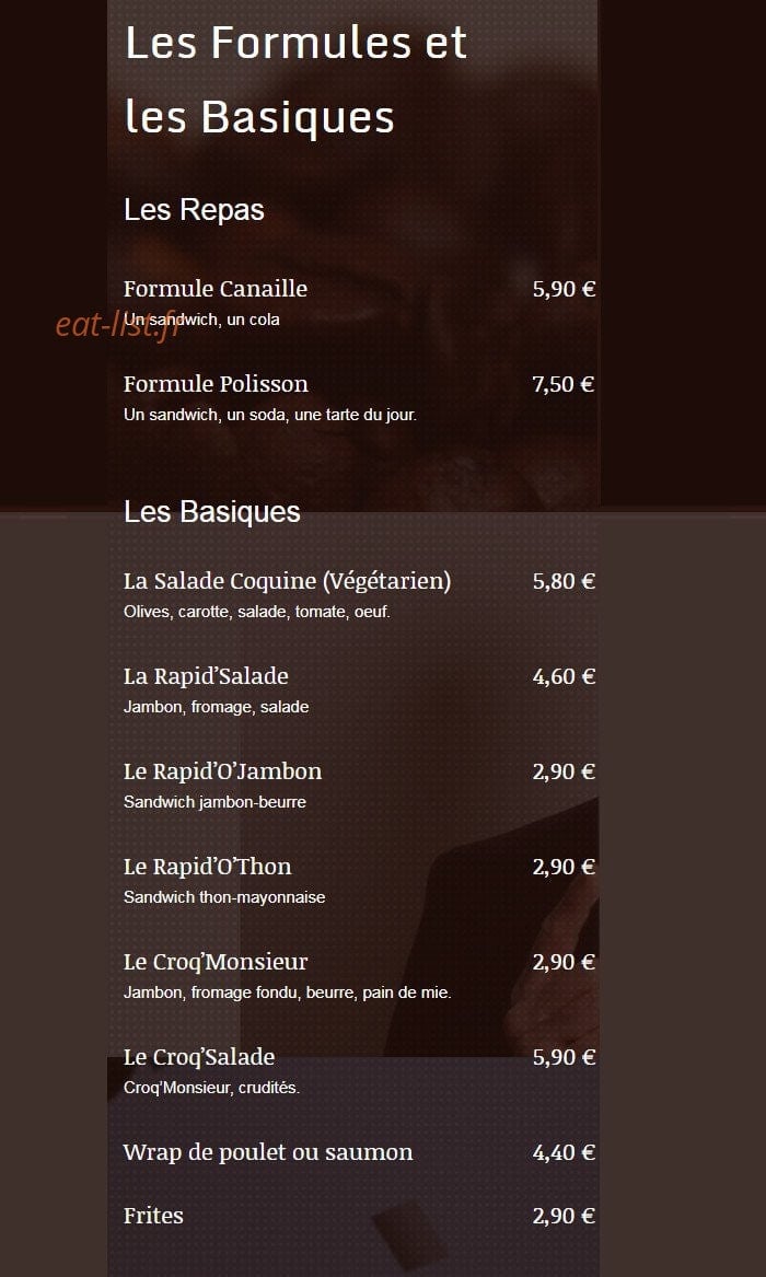 Le Galopain — carte page 8