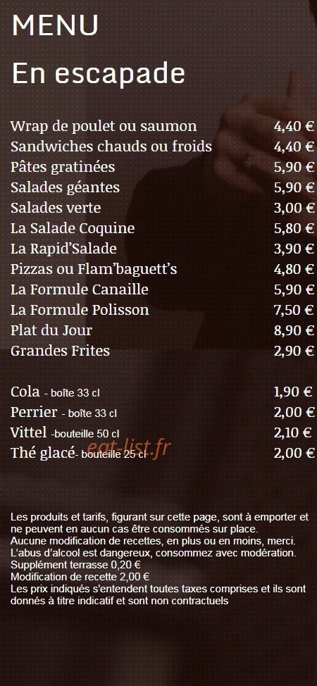 Le Galopain — carte page 1