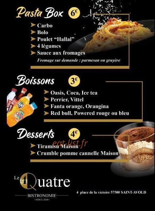 Le Quatre — carte page 3