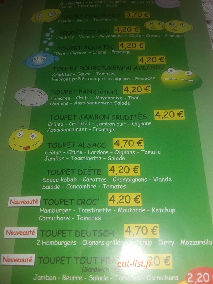Le Toupet — carte page 1