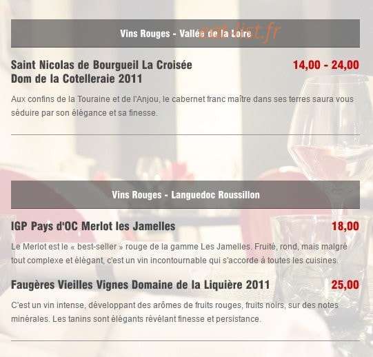Mets Envies — carte page 15