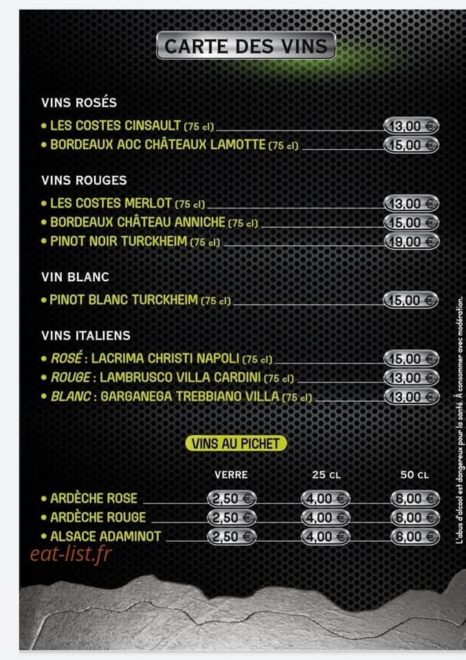 Pizz'A'Pat — carte page 6