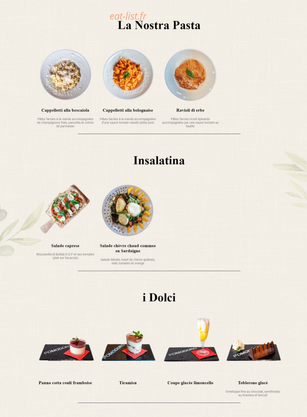 Pomodoro — carte page 2
