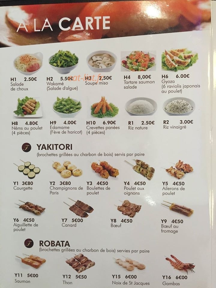 Tokyo Sushi — carte page 12