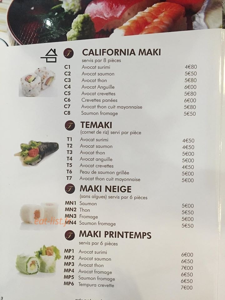 Tokyo Sushi — carte page 10