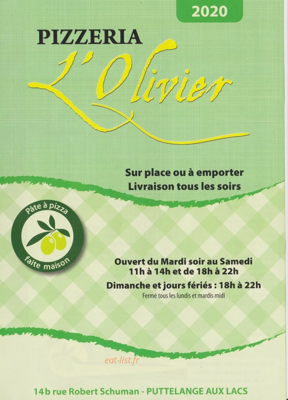 L'Olivier — carte page 1