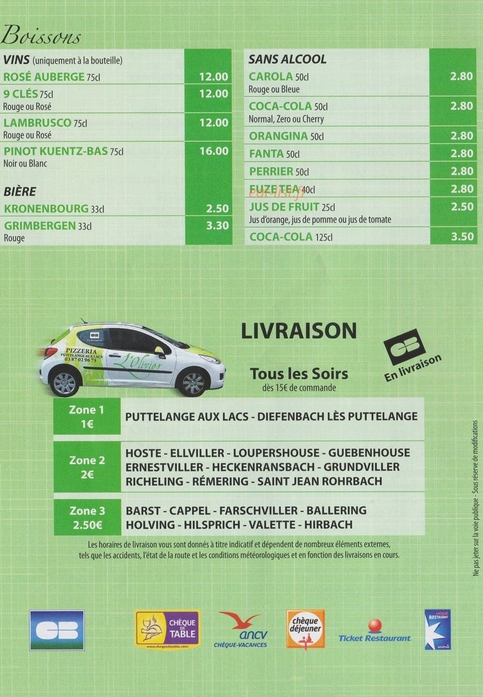 L'Olivier — carte page 4