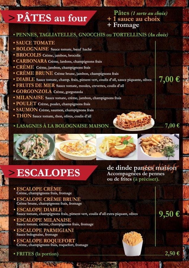 Pizza Mama — carte page 3