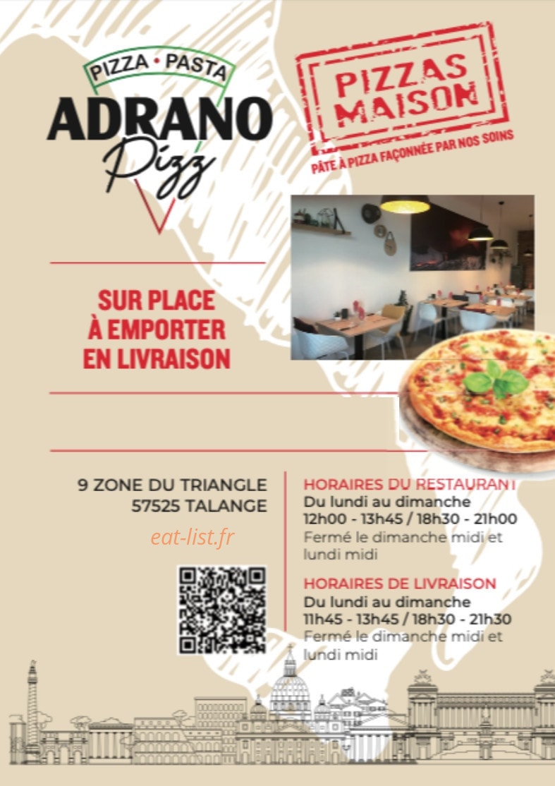 Adrano Pizz — carte page 1