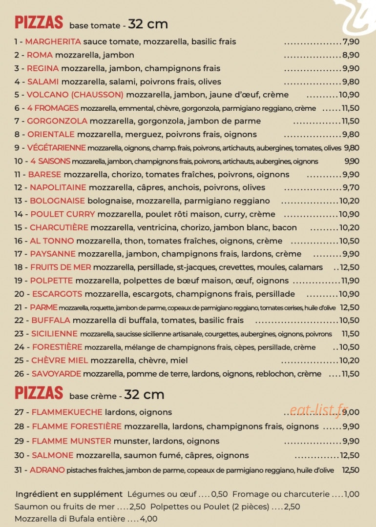 Adrano Pizz — carte page 2