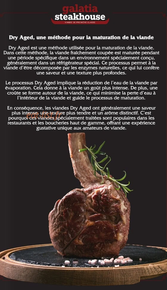 Carte et menu de Galatia Steak House à Talange — Information
