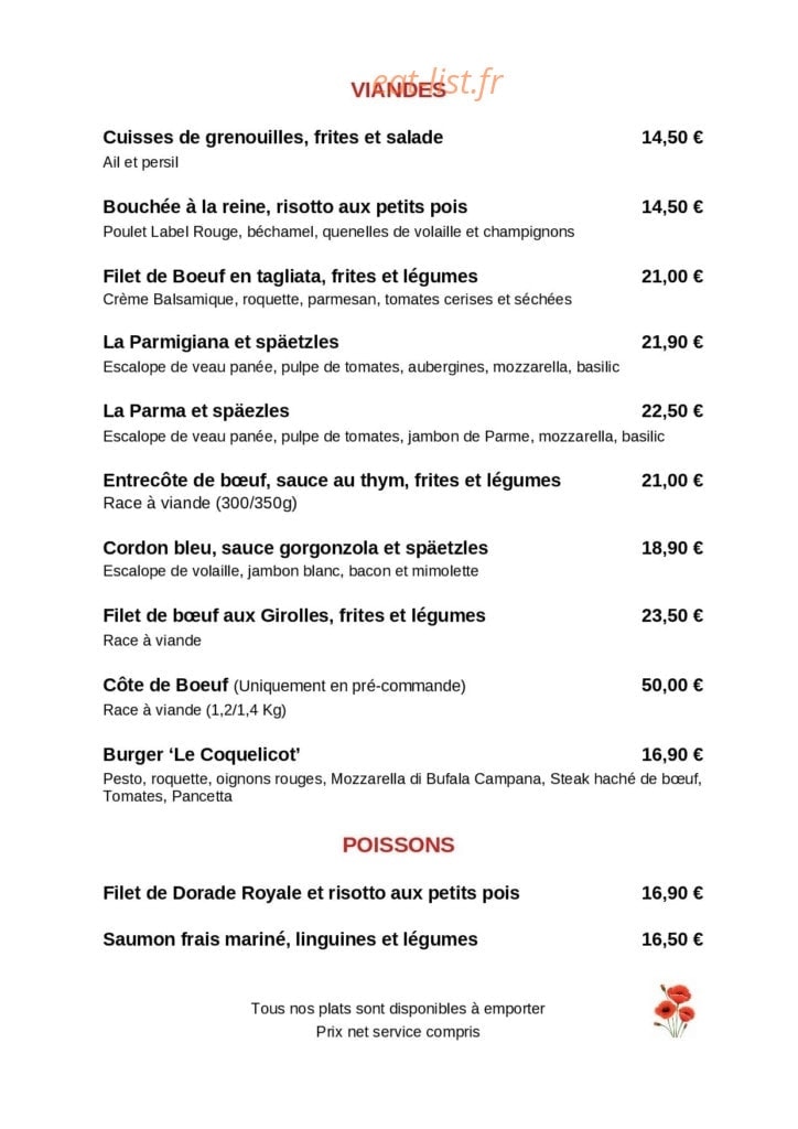 Le coquelicot — carte page 3