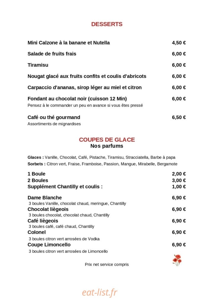Le coquelicot — carte page 8