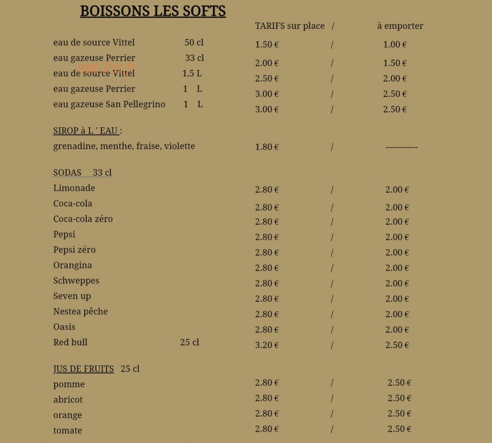O' Fée Maison — carte page 3