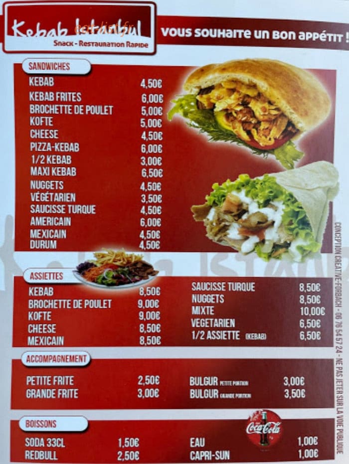 Kebab Istanbul — carte page 2