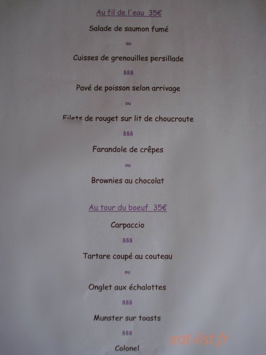 Hotel Restaurant du Donon — carte page 7