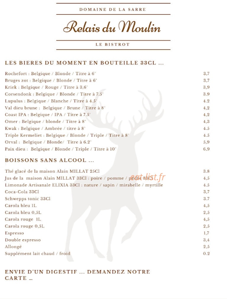 Relais du Moulin — carte page 3