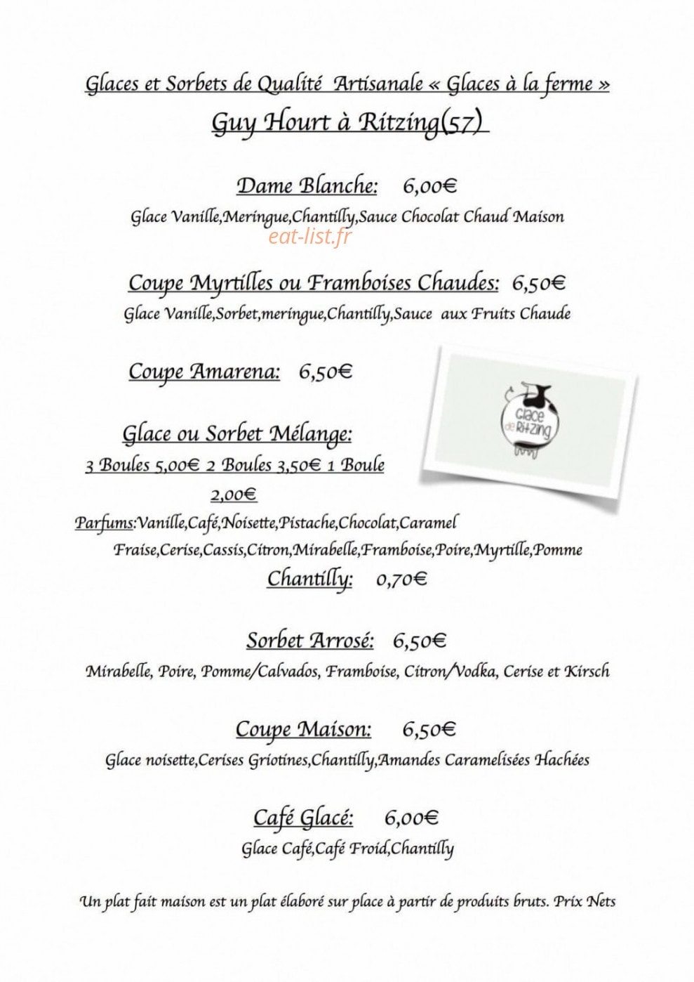 Restaurant Cordel — carte page 4