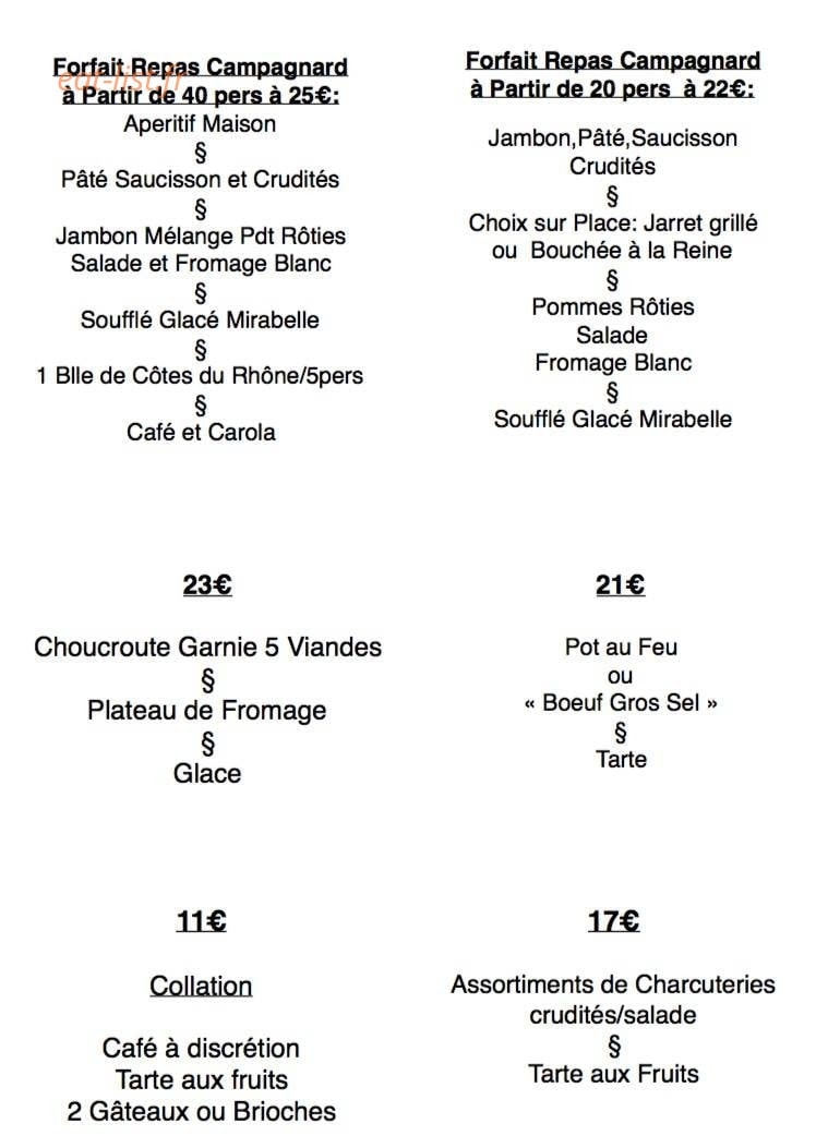 Restaurant Cordel — carte page 3