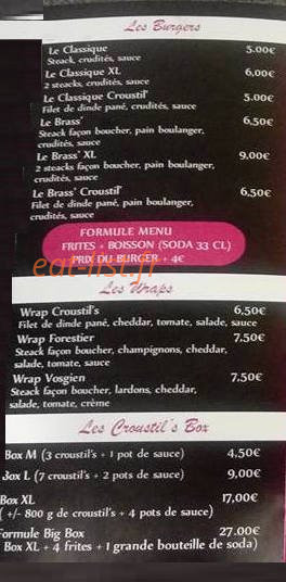 Brass burger — carte page 2