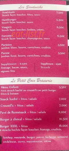 Brass burger — carte page 3