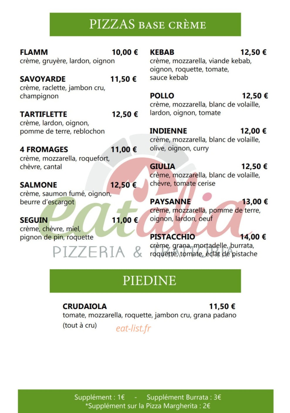 Eat'alia — carte page 2