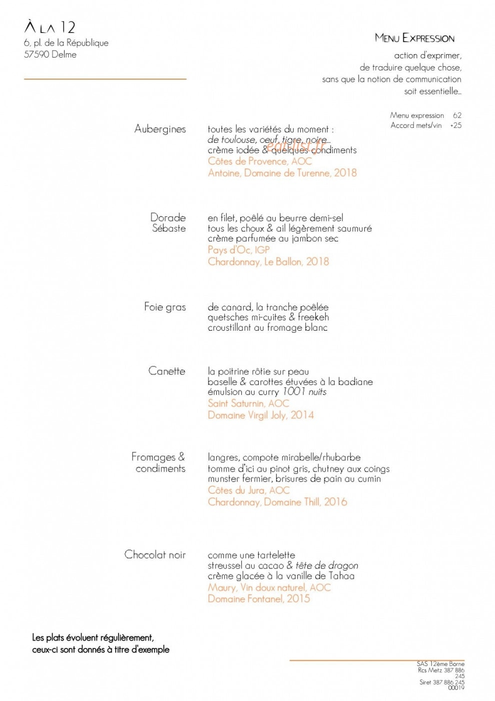 A la 12 — carte page 5