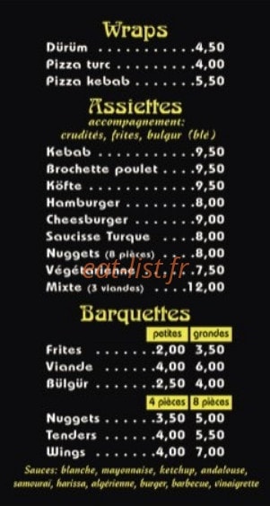 K'bab & co — carte page 2