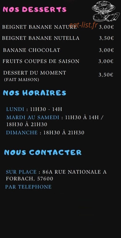 Denden Sushi shop — carte page 5