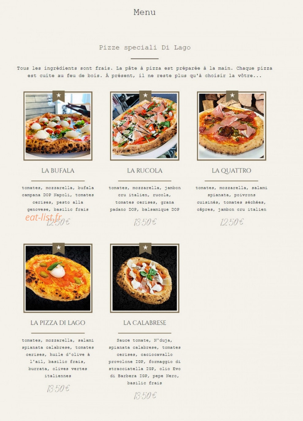 Di Lago — carte page 1