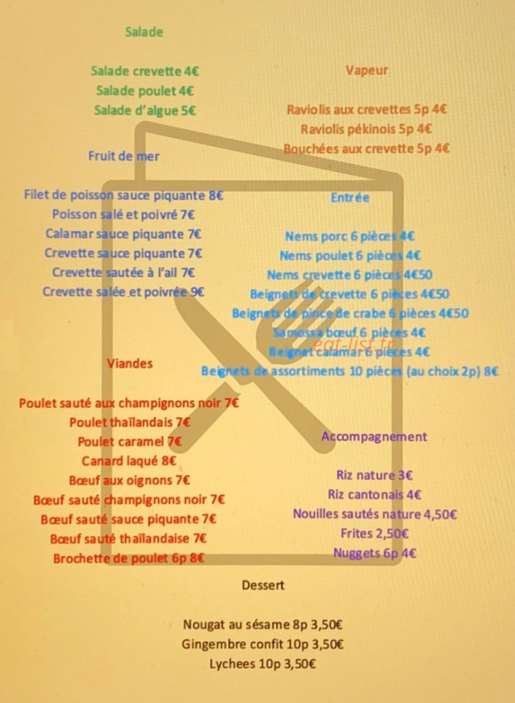 Etoile D'Or — carte page 1