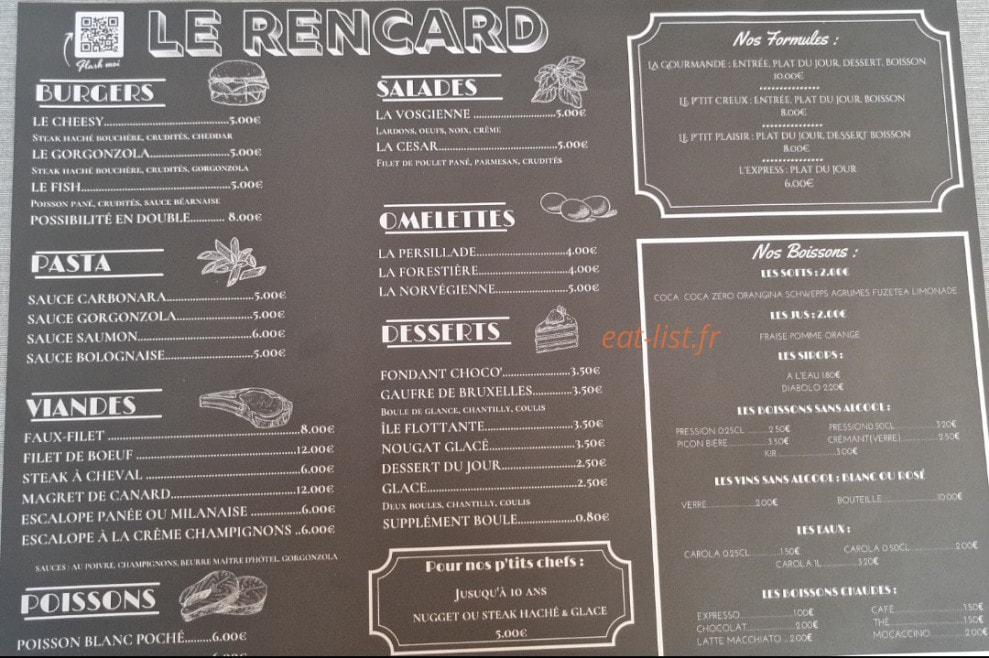 Le Rencard — carte page 1