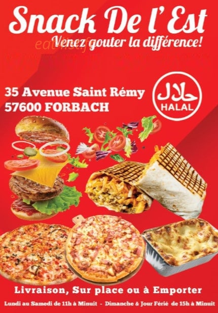 Snack de l’est — carte page 1