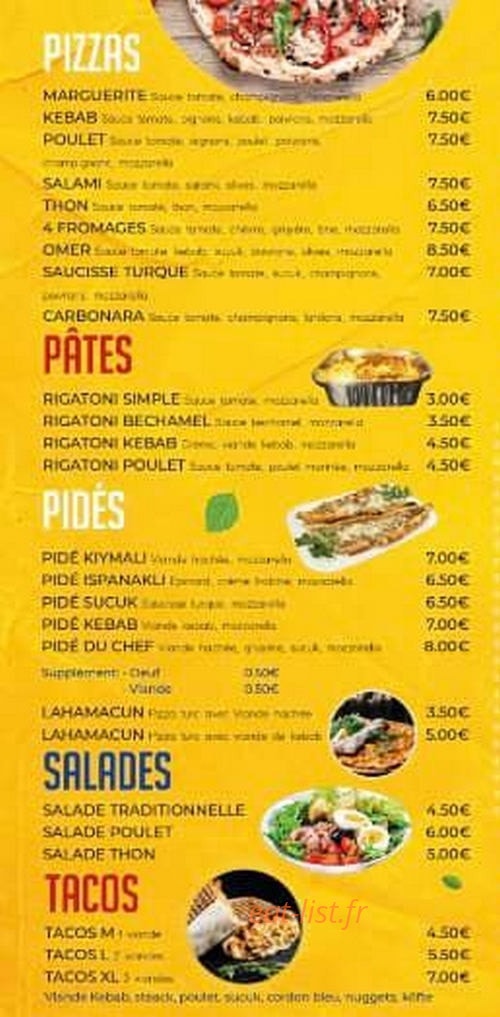 Snack Omer — carte page 3