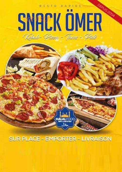 Snack Omer — carte page 1