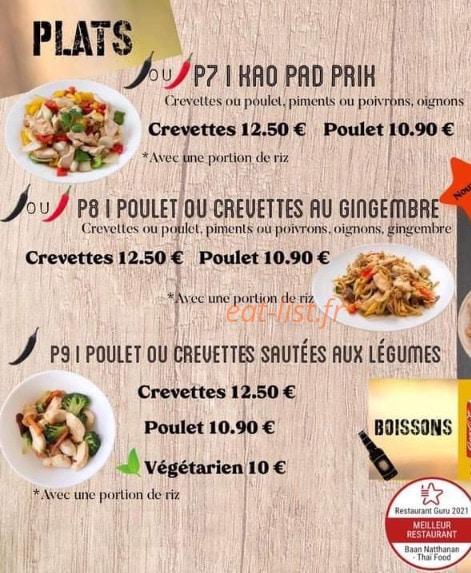 La P’tite Tab' — carte page 1