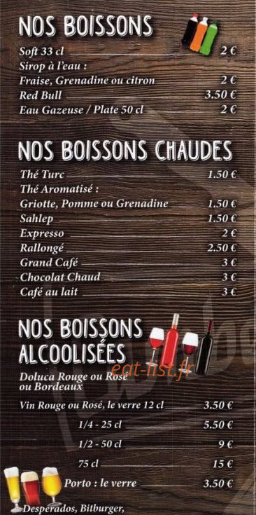 Chez Cambel — carte page 4