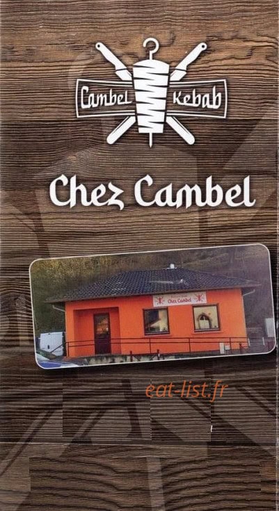 Chez Cambel — carte page 1